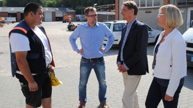 Betriebsbesuch beim Hoch- und Tiefbauunternehmen Stadelmann.