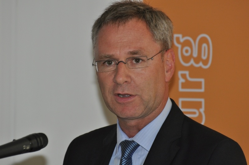 Ehrengast und Festredner des Jubiläums: Landtagspräsident Torsten Geerdts.