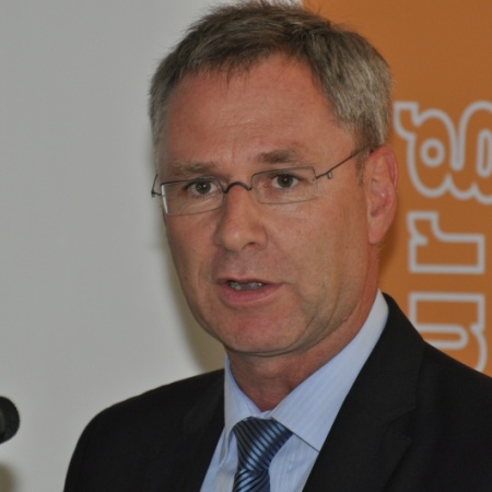 Ehrengast und Festredner des Jubiläums: Landtagspräsident Torsten Geerdts.